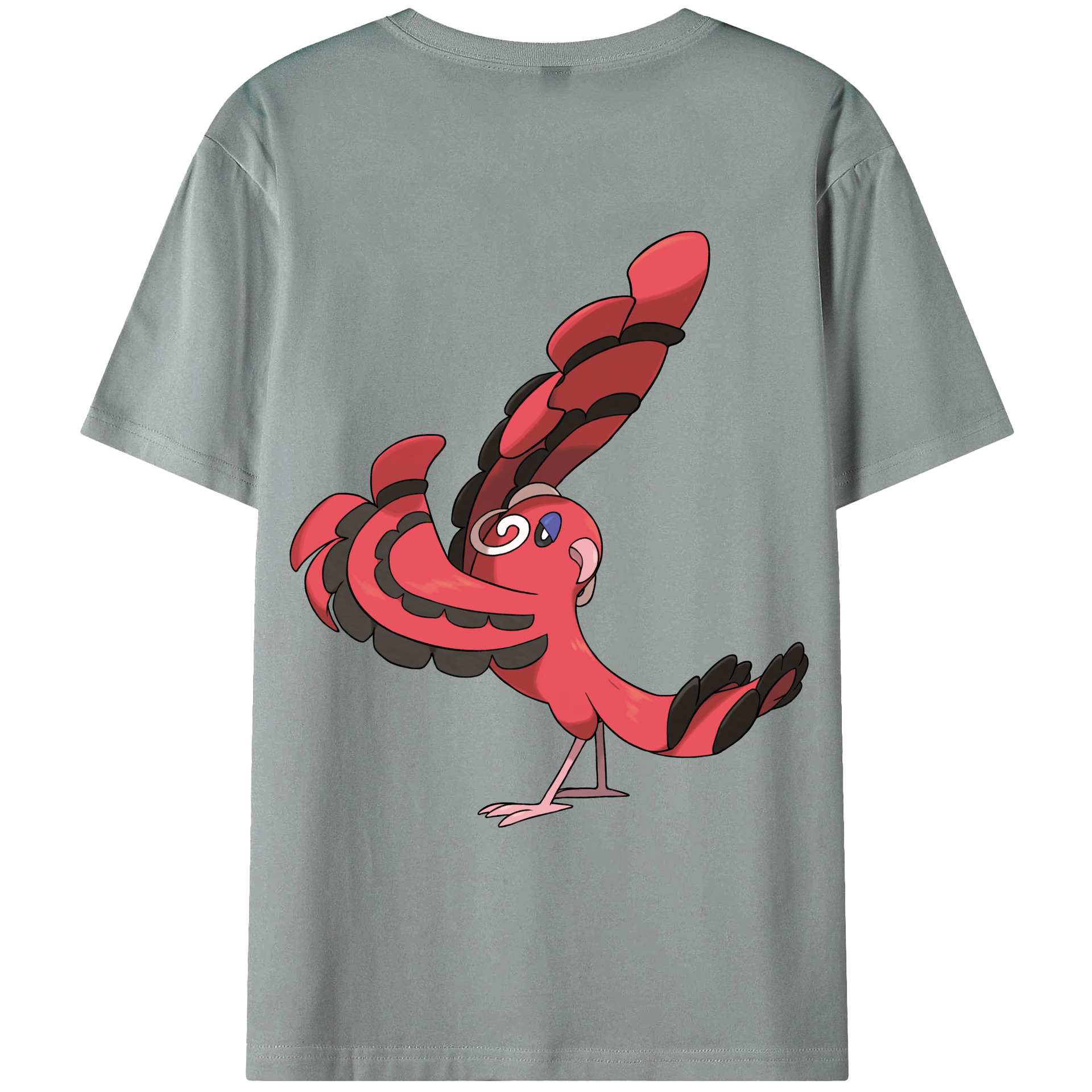 （画像用） ポケットモンスター Pokémon 綿100％ メンズ半袖Tシャツ（バックプリント） 通気性